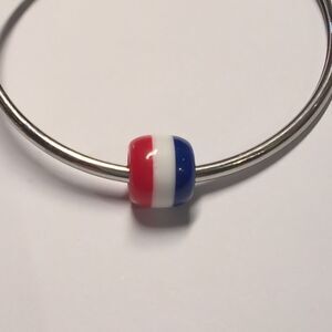 Red White Blue Charm for Pandora Style Bracelet‎